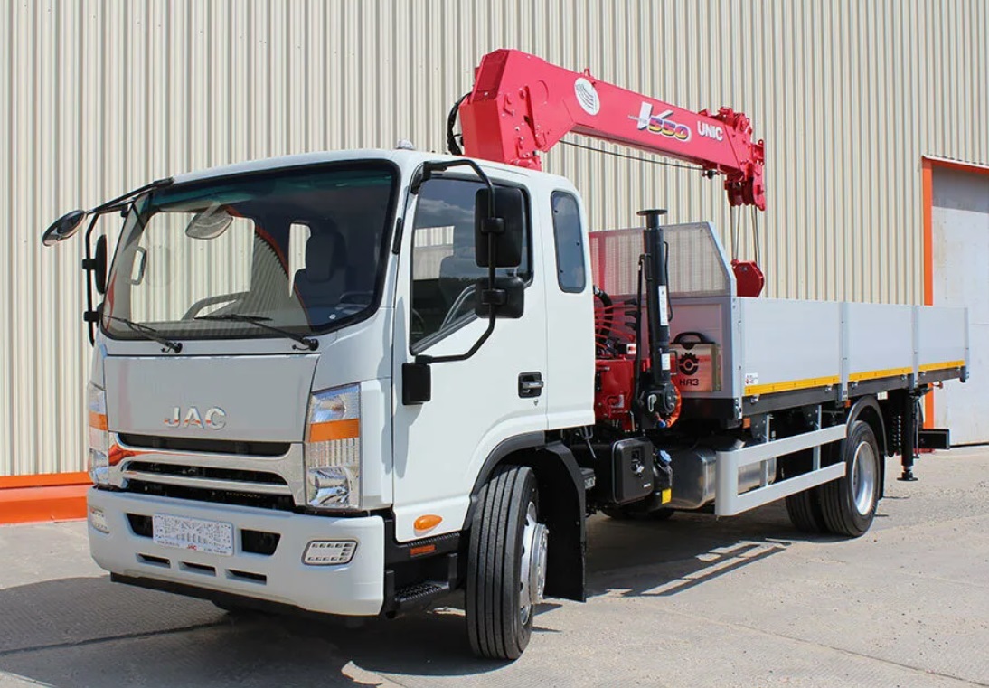 Бортовой автомобиль JAC N120X с КМУ Hangil HGC 986